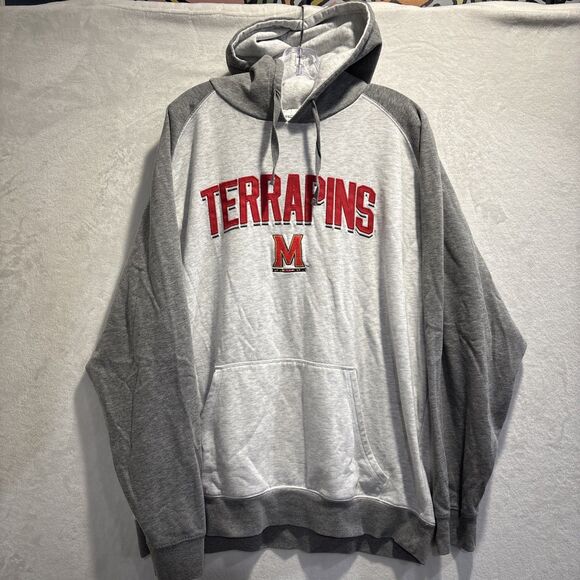 University of Maryland Terrapins Champion Sweatshirt Men's Size 2XL Grey Terps - Picture 1 of 15